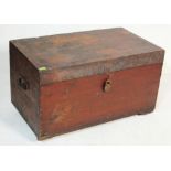 ANTIQUE 19TH CENTURY VICTORIAN MAHOGANY CHEST