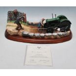 BORDER FINE ARTS - B0985 - LACKING HORSE POWER - TRACTOR STATUE