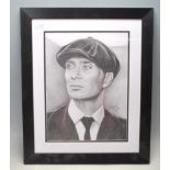 CILLIAN MURPHY ORIGINAL PENCIL DRAWING