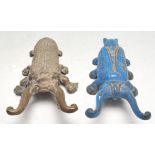 TWO 19TH CENTURY VICTORIAN CAST BOOT JACKS