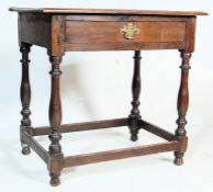 18TH CENTURY OAK LOWBOY / HALL TABLE