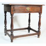 18TH CENTURY OAK LOWBOY / HALL TABLE