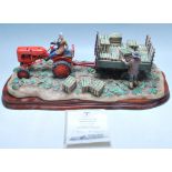 BORDER FINE ARTS - A2142 - CUT AND CRAFTED - TRACTOR STATUE