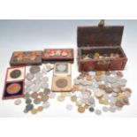 COLLECTION OF ANTIQUE AND LATER COINS AND MEDALLIONS