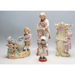 FROUND 20TH CENTURY BISQUE PORCELAIN FIGURINES