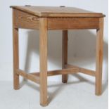 RETRO EARLY 20TH CENTURY SCHOOL DESK WITH HINGED TOP