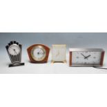 COLLECTION OF FOUR RETRO VINTAGE MATEL / ALARM CLOCKS