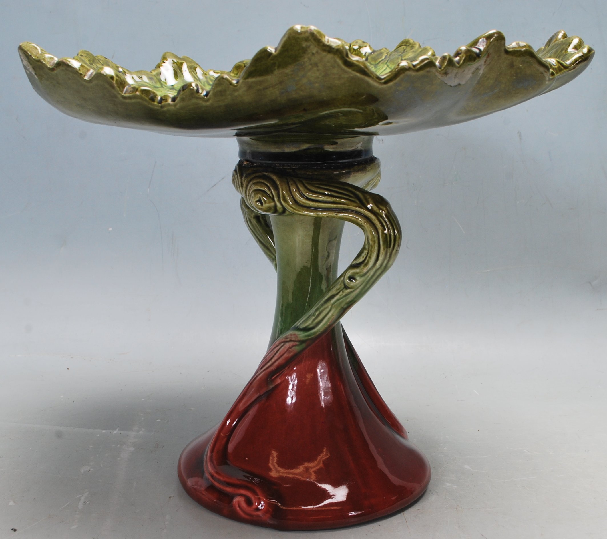 19TH CENTURY VICTORIAN CIRCA 1890 ART NOUVEAU BRETBY CENTREPIECE TAZZA DISH - Image 3 of 5