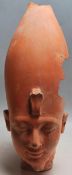 29TH CENTURY EGYPTIAN TERRACOTTA BUST SCULPTURE