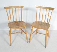 PAIR OF 20TH CENTURY ERCOL STYLE DINING CHAIRS