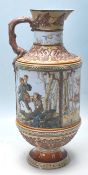 CIRCA 1887 VICTORIAN GERMAN METTLACK VILLEROY AND BOCH JUG - WATER JUG