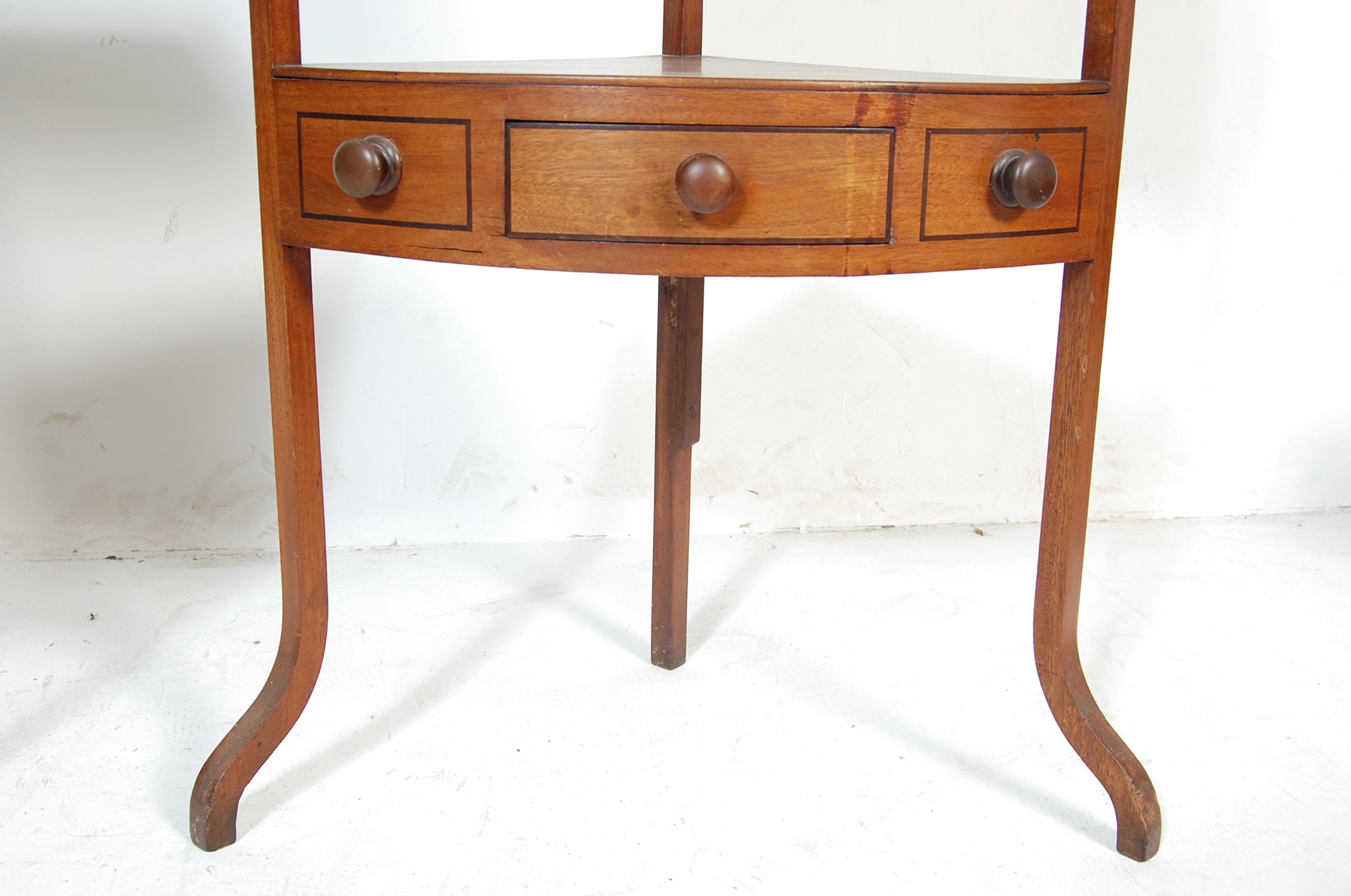 GEORGE III MAHOGANY WASHSTAND AND ANOTHER - Image 7 of 8