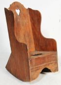 ANTIQUE EARLY 19TH CENTURY GEROGIAN CHILDRENS ROCKING CHAIR COMMODE