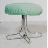 RETRO VINTAGE MID CENTURY CHROME LEGGED STOOL