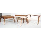 FOUR VINTAGE RETRO 20TH CENTURY COFFEE TABLES