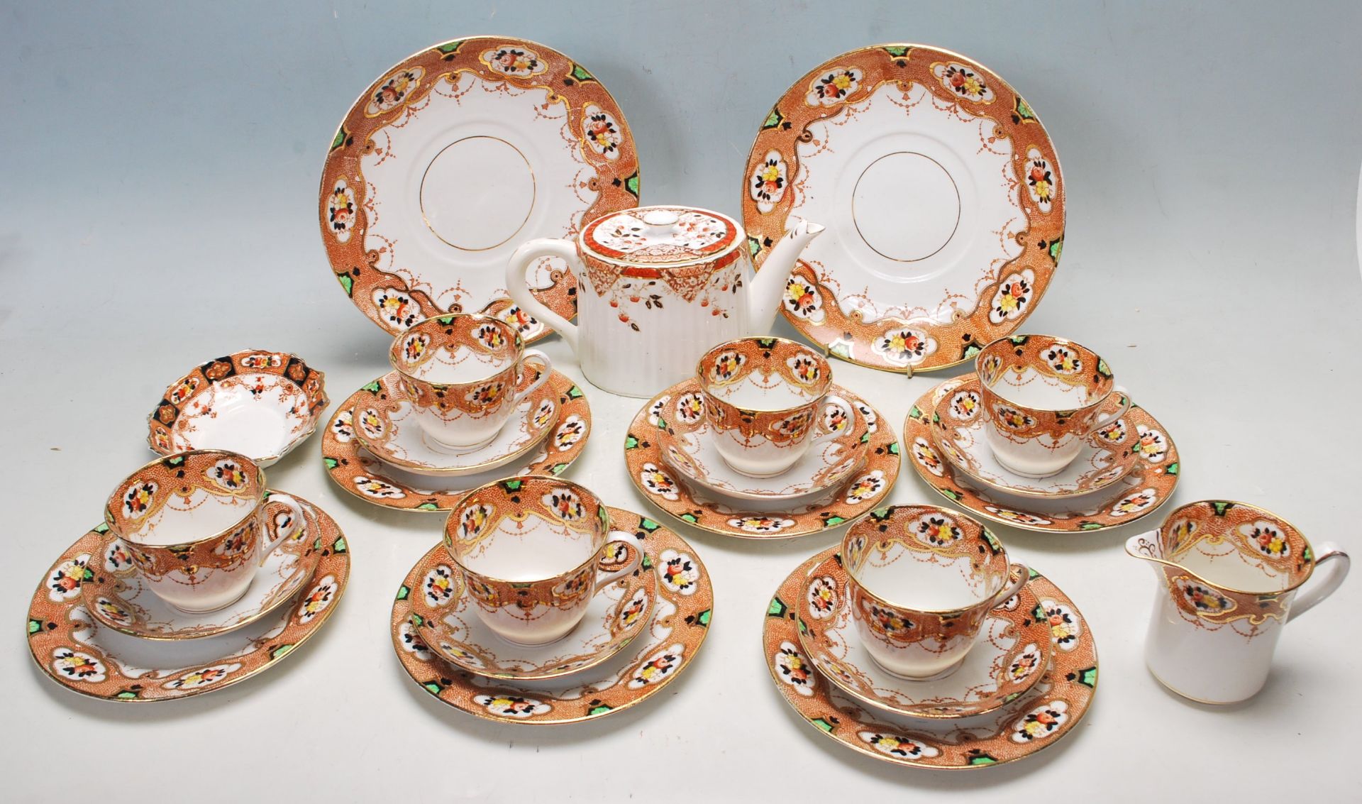 ANTIQUE EARLY 20TH CENTURY ROYAL STAFFORDSHIRE TEA SERVICE