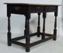 18TH CENTURY GEORGE III OAK SIDE OCCASIONAL TABLE