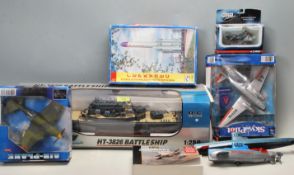 GROUP OF VINTAGE MODEL TOY PLANES AND VEHICLES