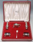 1960'S ADIE BROTHERS SILVER CONDIMENT SET