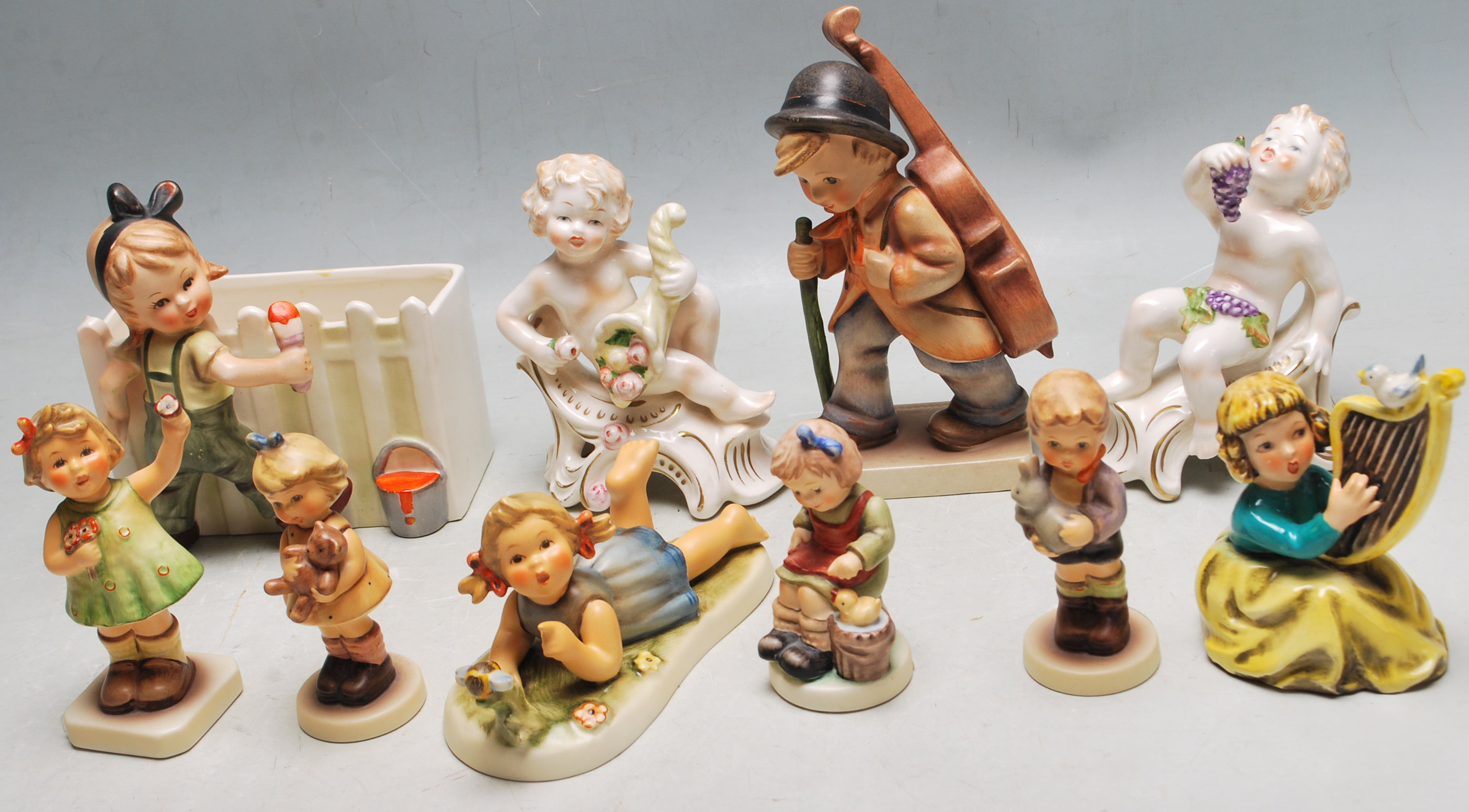 COLLECTION OF ORIGINAL HUMMEL / GOEBEL CERAMIC FIGURINES