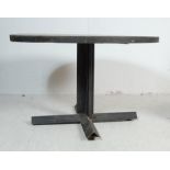 LARGE VINTAGE STYLE METAL FRAME FACTORY INDUSTRIAL TABLE