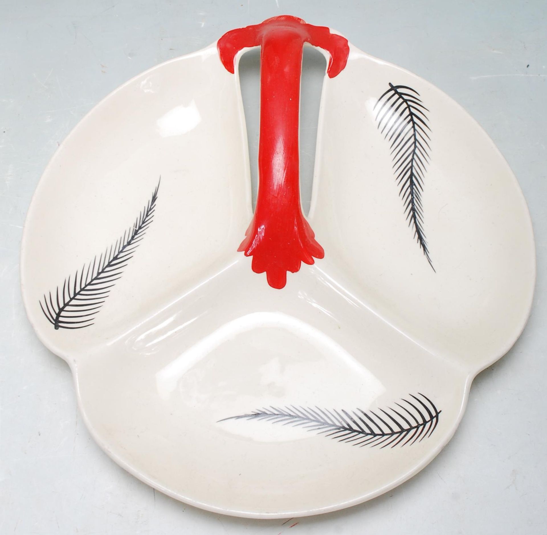 COLLECTION OF RETRO VINTAGE 1950S MID CENTURY RED FEATHER BURLEIGH WARE - Image 3 of 8