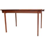 1960’S TEAK WOOD RECTANGULAR EXTENDING TABLE BY WH