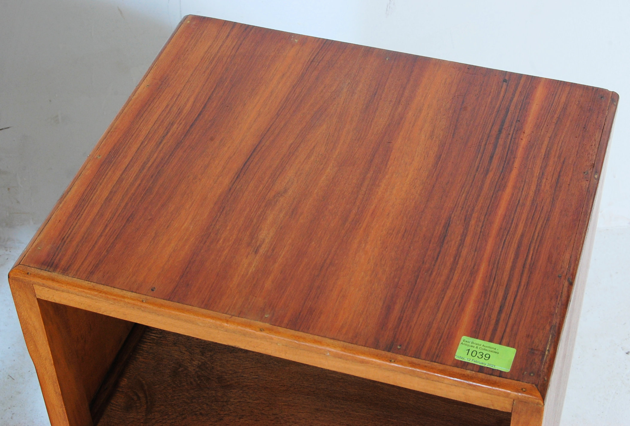 TWO 1930’S WALNUT BEDSIDE CABINETS WITH DRAWER AND CUPBOARD - Image 6 of 11