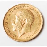 1914 EARLY 20TH CENTURY GOLD HALF SOVEREIGN