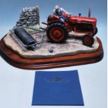 BORDER FINE ARTS - B0094 - TURNING WITH CARE - TRACTOR STATUE