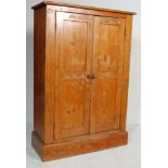 ANTIQUE EARLY 20TH CENTURY PINE SCHOOL CUPBOARD