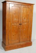 ANTIQUE EARLY 20TH CENTURY PINE SCHOOL CUPBOARD