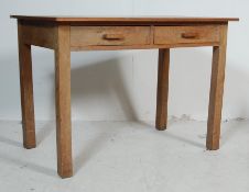 VINTAGE RETRO 20TH CENTURY TABLE DESK AND TWO FOLDING CHAIRS