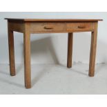 VINTAGE RETRO 20TH CENTURY TABLE DESK AND TWO FOLDING CHAIRS