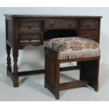 EARLY 20TH CENTURY JACOBEAN REVIVAL WRITING DESK