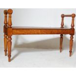 19TH CENTURY VICTORIAN OAK WINDOW SEAT BENCH