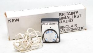 RARE ORIGINAL SINCLAIR MICROMATIC ' BRITAIN'S SMALLEST RADIO '