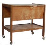 RETRO VINTAGE 20TH CENTURY TEAK WOOD TROLLEY