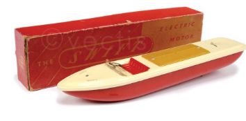 ORIGINAL VINTAGE SWIFT MADE ELECTRIC MOTOR BOAT MODEL