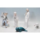 COLLECTION OF VINTAGE LATE 20TH CENTURY PORCELAIN FIGURINES BY LLADRO AND CASADES