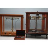 TWO VINTAGE 20TH CENTURY LABORATORY SCALES