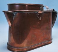 UNUSUAL 20TH CENTURY COPPER WATER JUG