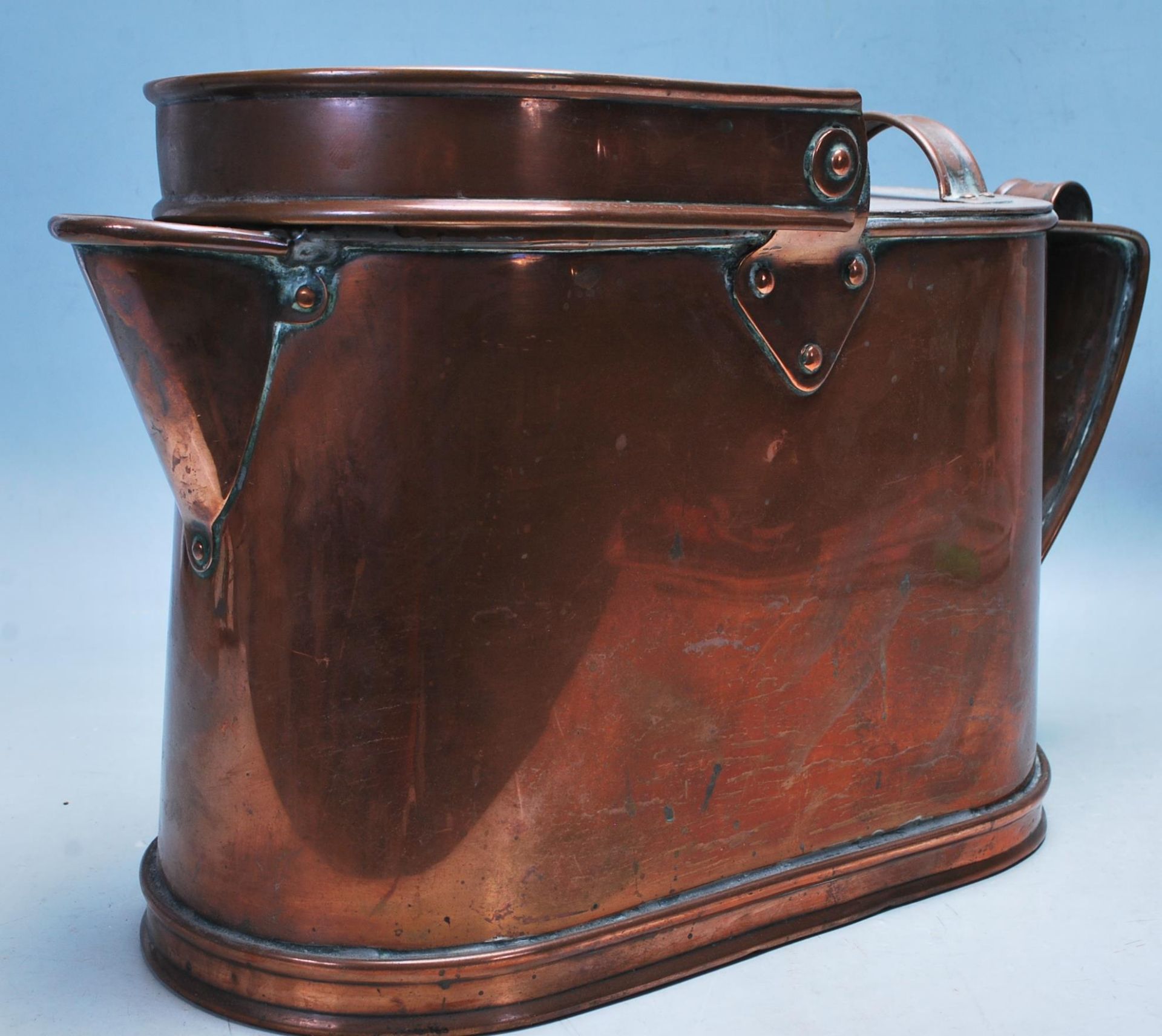 UNUSUAL 20TH CENTURY COPPER WATER JUG