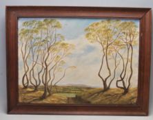 WILLLIAM PEMBERTON - THE HORNBEAM RIDGE. AN EARLY 20TH CENTURY OILON CANVAS LANDSCAPE PAINTING.