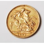 1892 VICTORIAN 22CT GOLD FULL SOVEREIGN