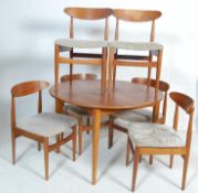 1970’S TEAK WOOD DANISH INSPIRED DINING TABLE AND CHAIRS