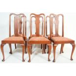 SIX MAHOGANY 1930’S QUEEN ANNE STYLE CHAIRS