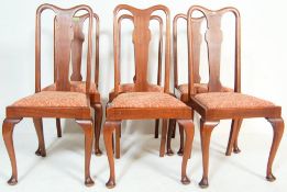 SIX MAHOGANY 1930’S QUEEN ANNE STYLE CHAIRS