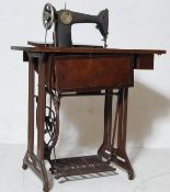 VINTAGE MID CENTURY GILT AND EBONISED SINGER SEWING MACHINE