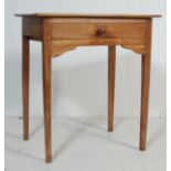 ANTIQUE 19TH CENTUY MAHOGANY SINGLE DRAWER LADIES WRITING TABLE